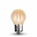 #[VZ14200] BOMBILLA LED 4W FILAMENTO E27 G45 ÁMBAR 2200K