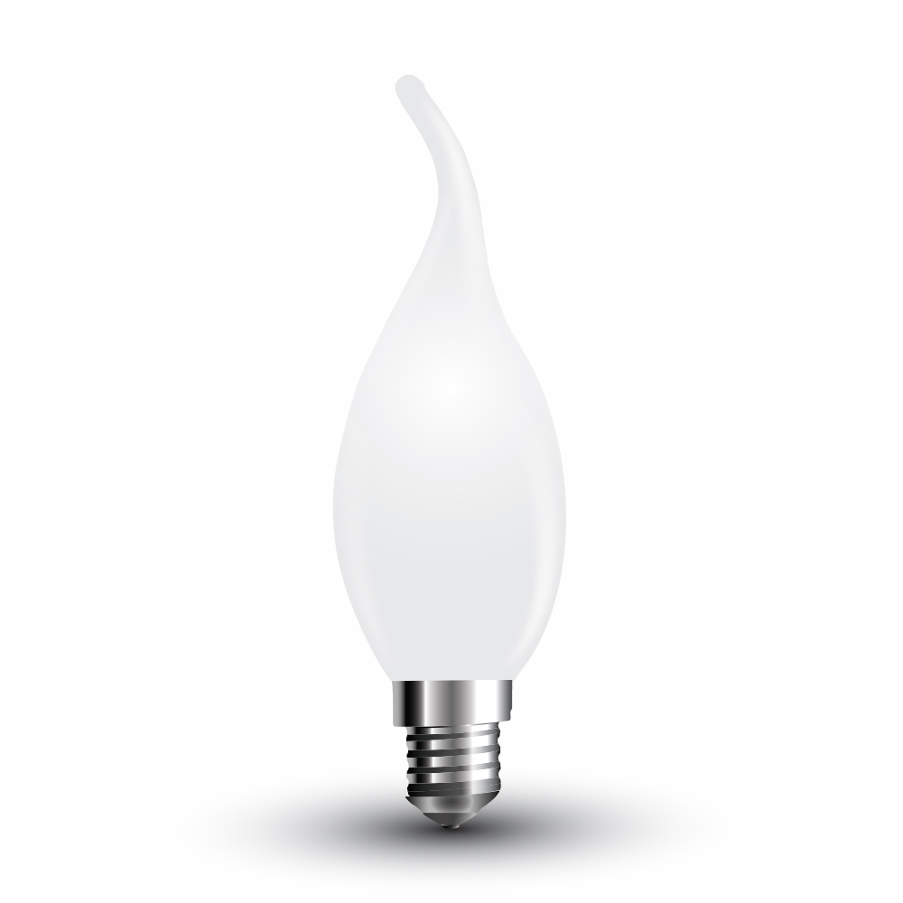¬[VZ142082] BOMBILLA LED V-TAC E14 TIPO VELA 4W FILAMENT 350LM 2700K