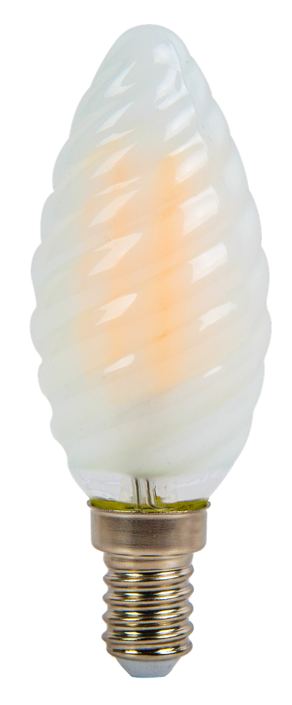 ¬[VZ14214] BOMBILLA LED 4W FILAMENTO FROST VELA RIZO E14 2700K