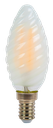¬[VZ14214] BOMBILLA LED 4W FILAMENTO FROST VELA RIZO E14 2700K