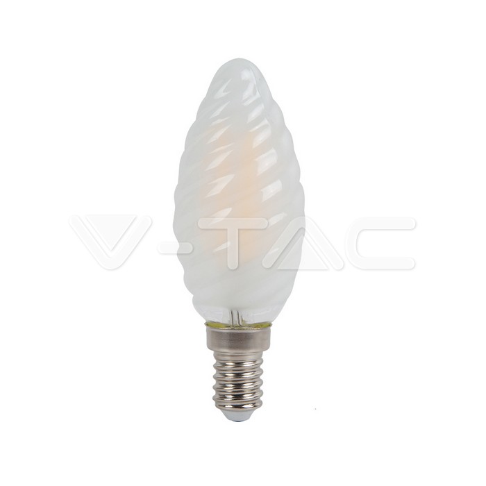 ¬[VZ14216] BOMBILLA LED V-TAC E14 TIPO VELA 4W FILAMENT 400LM 4000K