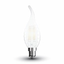 ¬[VZ14222] BOMBILLA LED 4W FILAMENTO E14 MATE TWIST TIPO VELA FORMA DE LLAMA 4000K