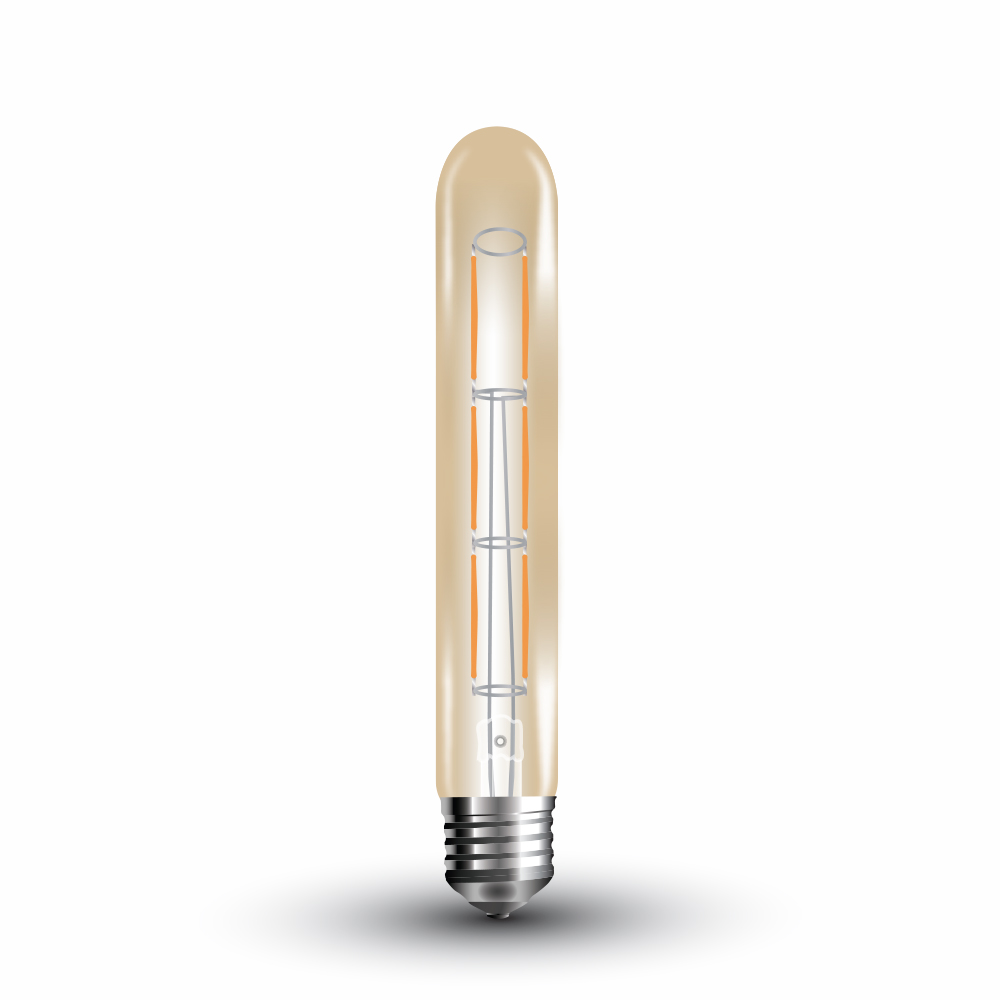 ¬[VZ14286] BOMBILLA LED 6W T30 E27 FILAMENTO ÁMBAR 2200K