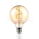 ¬[VZ14292] BOMBILLA LED 4W FILAMENTO E27 G95 ÁMBAR 2200K