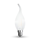 ¬[VZ14354] BOMBILLA LED V-TAC E14 TIPO VELA LLAMA 4W FILAMENT 400LM 2700K
