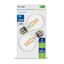 ¬[VZ14736] BOMBILLA LED V-TAC E27 A60 6W FILAMENT 660LM 2700K