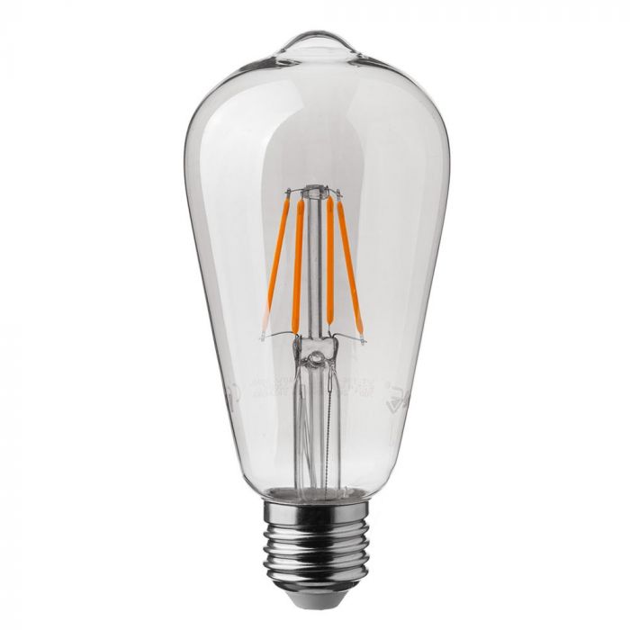 ¬[VZ14828] BOMBILLA LED V-TAC E27 ST64 4W CHIP SAMSUNG 490LM 2700K