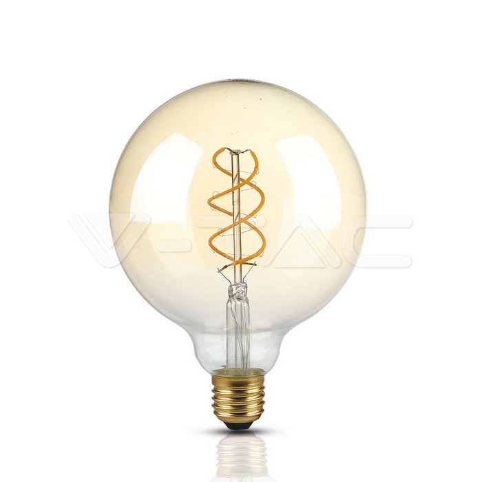 ¬[VZ14830] BOMBILLA LED V-TAC E27 G125 5W FILAMENT 300LM 2200K