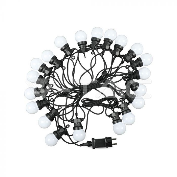 ¬[VZ14878] GUIRNALDA LED 10M. 20 BOMBILLAS X 0.5W 3000K