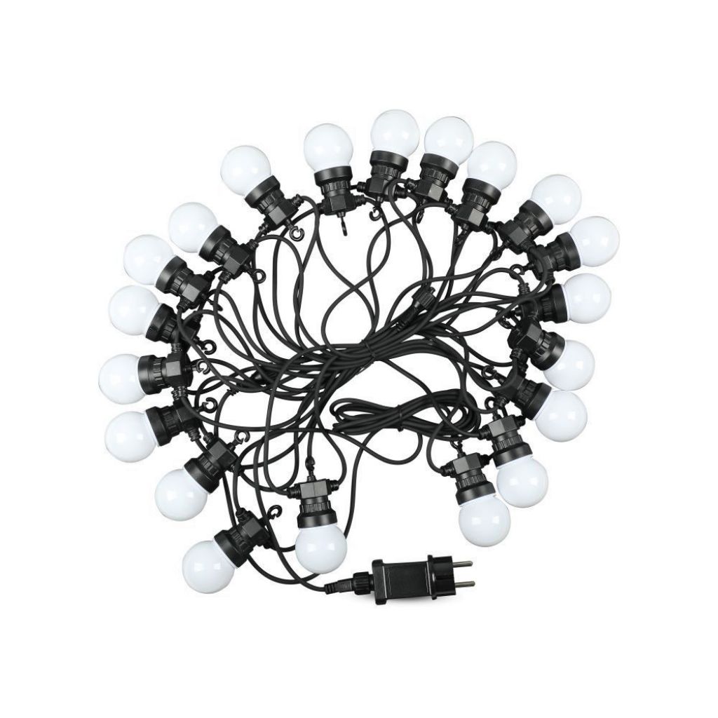 ¬[VZ14880] GUIRNALDA LED 10M. 20 BOMBILLAS X 0.5W 6000K