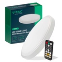 ¬[VZ15320] PLAFÓN LED 18W REDONDO CON SENSOR POR MICROONDAS MARCO BLANCO IP44 4000K