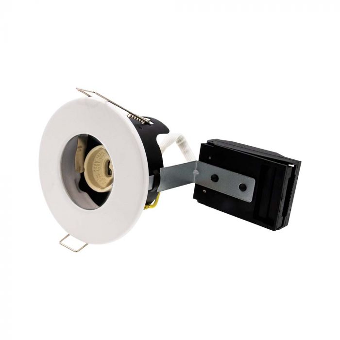 ¬[VZ153562] DOWNLIGHT PARA GU10 CON CLASIFICACIÓN CONTRA FUEGO SIN CANALES IP20 BISEL BLANCO
