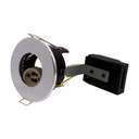 ¬[VZ153602] ACCESORIO GU10 CON CLASIFICACIÓN IGNÍFUGO SIN CANALES IP20 BISEL CROMADO