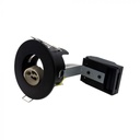¬[VZ153622] ACCESORIO GU10 CON CLASIFICACIÓN IGNÍFUGO SIN CANALES IP20 BISEL NEGRO