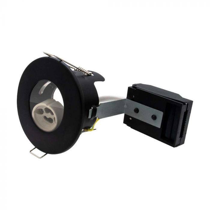 ¬[VZ15370] ACCESORIO DOWNLIGHT PARA GU10 CON CLASIFICACIÓN CONTRA INCENDIOS SIN CANALES IP65 NEGRO