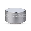 ¬[VZ15426] ALTAVOZ BLUETOOTH DE METAL MIC & TARJETA TF BATERÍA 400MAH COLOR PLATEADO
