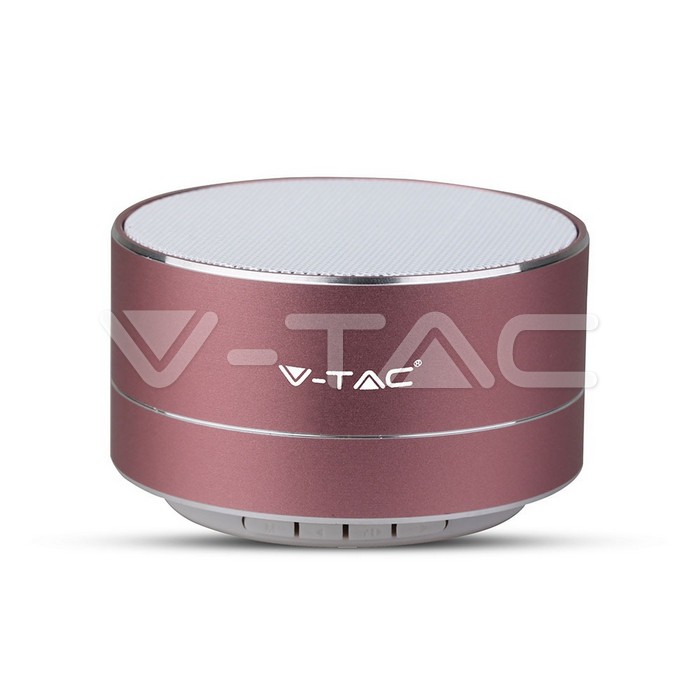 ¬[VZ15430] ALTAVOZ BLUETOOTH DE METAL MIC & TARJETA TF BATERÍA 400MAH COLOR ORO ROSA