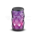 ¬[VZ15446] ALTAVOZ PORTABLE DE CRISTAL CILINDRO LED BLUETOOTH BATERÍA 1200MAH RGB