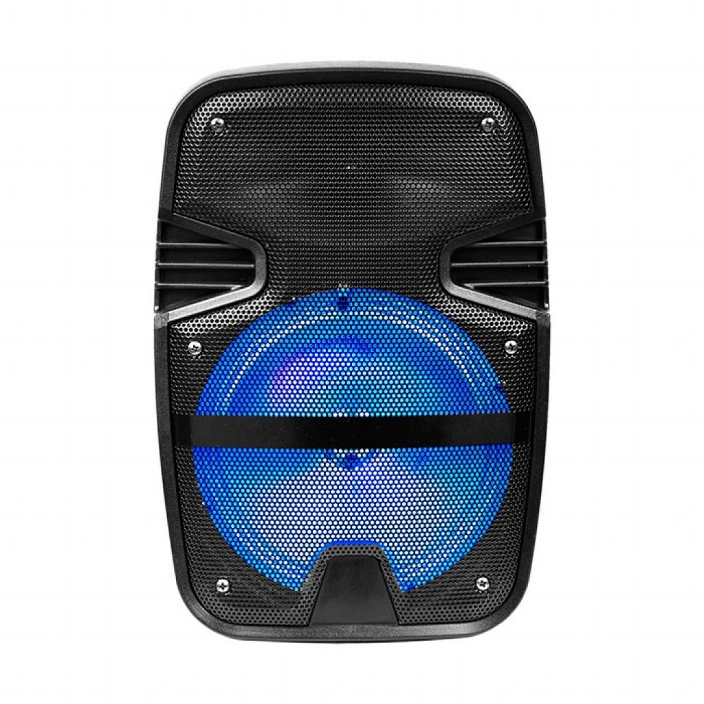¬[VZ15470] ALTAVOZ PORTÁTIL RECARGABLE 15W + MICRÓFONO MANDO RF RGB 8 PULGADAS