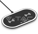 ¬[VZ15478] ALMOHADILLA DE CARGA INALÁMBRICA 10W NEGRO + BLANCO