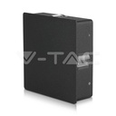 ¬[VZ16422] APLIQUE DE PARED LED 4W CUERPO NEGRO CUADRADO IP65 3000K