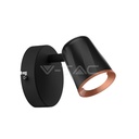 ¬[VZ16502] APLIQUE DE PARED LED 6W CUERPO NEGRO 3000K