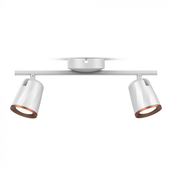 ¬[VZ16508] APLIQUE DE PARED LED 6W DOBLE FOCO CUERPO BLANCO 3000K