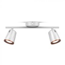 ¬[VZ16508] APLIQUE DE PARED LED 6W DOBLE FOCO CUERPO BLANCO 3000K
