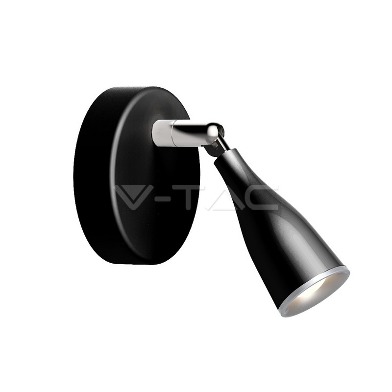 ¬[VZ16530] APLIQUE DE PARED LED 4.5W CUERPO NEGRO 4000K
