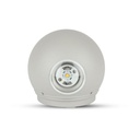 ¬[VZ16610] APLIQUE DE PARED 6W CUERPO GRIS REDONDO IP65 3000K