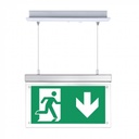 ¬[VZ16628] LUZ DE EMERGENCIA LED 2W COLGANTE CON INDICADOR DE SALIDA CARGA EN 12 HORAS 6000K