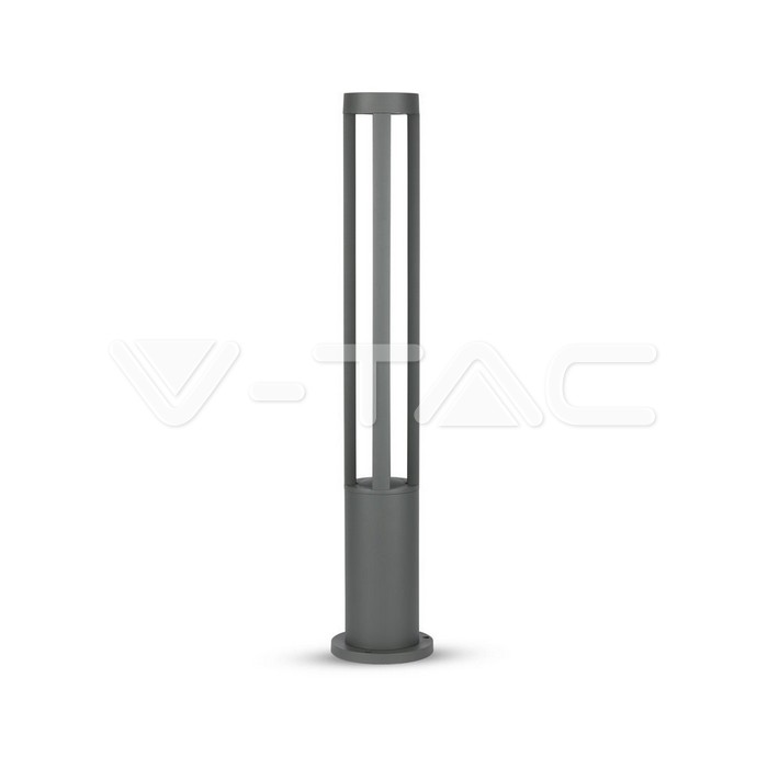 ¬[VZ16660] BALIZA DE JARDÍN LED 10W CUERPO GRIS ALTURA 80CM 6400K