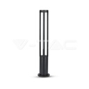 ¬[VZ16662] BALIZA DE JARDÍN LED 10W CUERPO NEGRO ALTURA 80CM 3000K