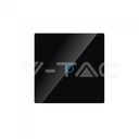 ¬[VZ16770] INTERRUPTOR TÁCTIL 1 BOTÓN CRISTAL NEGRO