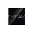 ¬[VZ16774] INTERRUPTOR TÁCTIL 2 BOTONES CRISTAL NEGRO