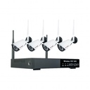 ¬[VZ16800] KIT DE VIDEOVIGILANCIA PARA EXTERIORES WIFI 4 CÁMARAS P2P SENSOR DE MOVIMIENTO ALERTA POR CORREO ELECTRÓNICO Y ESTACIÓN DE TRANSMISIÓN (800M)