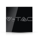 ¬[VZ16848] INTERRUPTOR TÁCTIL 2 SALIDAS WIFI COMPATIBLE CON GOOGLE HOME Y AMAZON ALEXA NEGRO