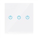 ¬[VZ16862] INTERRUPTOR TÁCTIL WIFI (3 VÍAS) BLANCO -COMPATIBLE CON ALEXA Y GOOGLE HOME-
