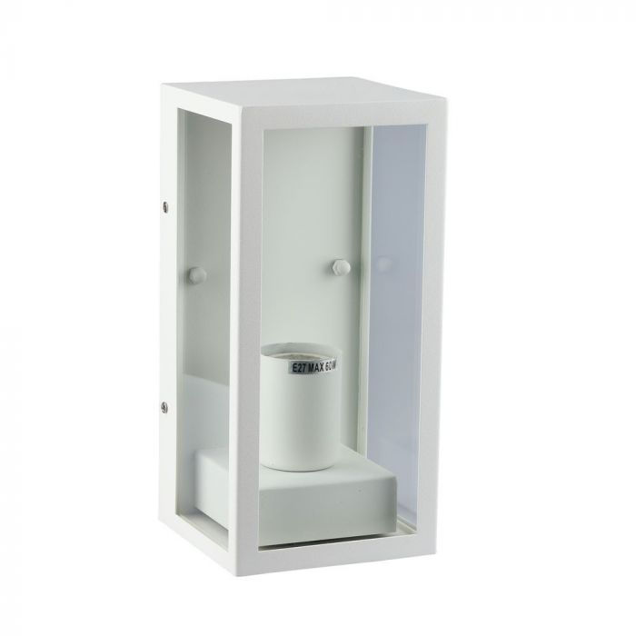 ¬[VZ17036] APLIQUE DE PARED LED E27 CRISTAL MATE CUERPO BLANCO