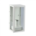 ¬[VZ17036] APLIQUE DE PARED LED E27 CRISTAL MATE CUERPO BLANCO