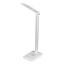 ¬[VZ17038] LÁMPARA DE MESA LED 16W CARGADOR INHALÁMBRICO WIRELESS CUERPO BLANCO CCT