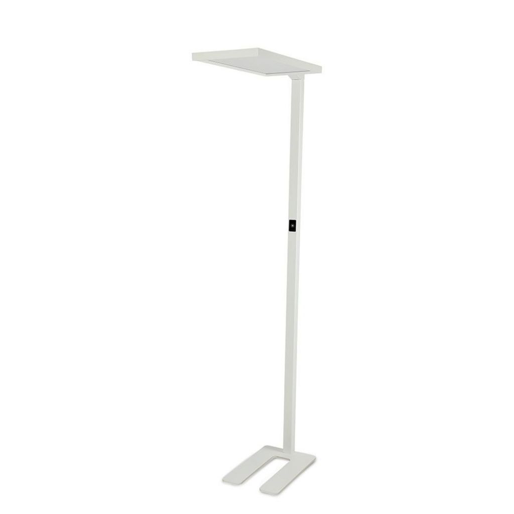 ¬[VZ17044] LÁMPARA DE PIE LED 80W REGULABLE MEDIANTE TACTO CUERPO BLANCO 4000K