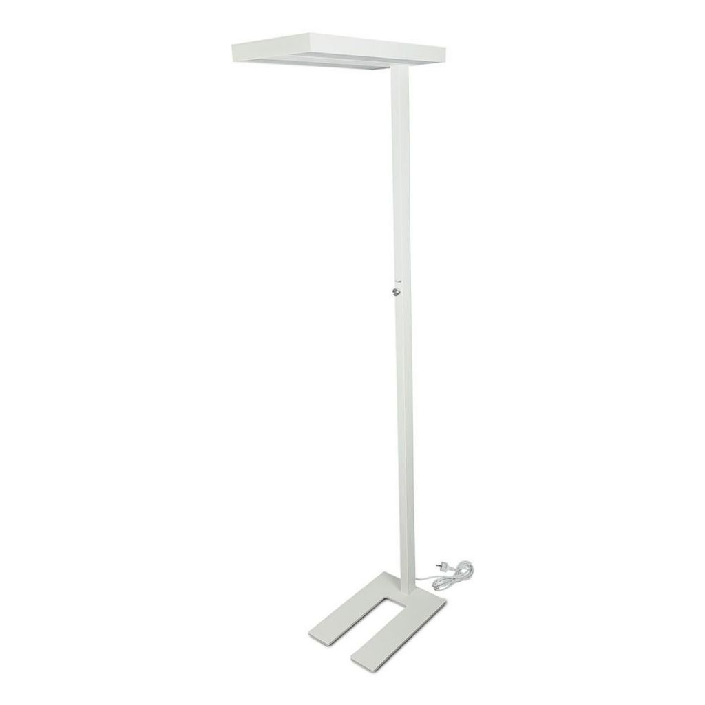 ¬[VZ17052] LÁMPARA DE PIE LED 80W REGULABLE CUERPO BLANCO CUADRADO 4000K