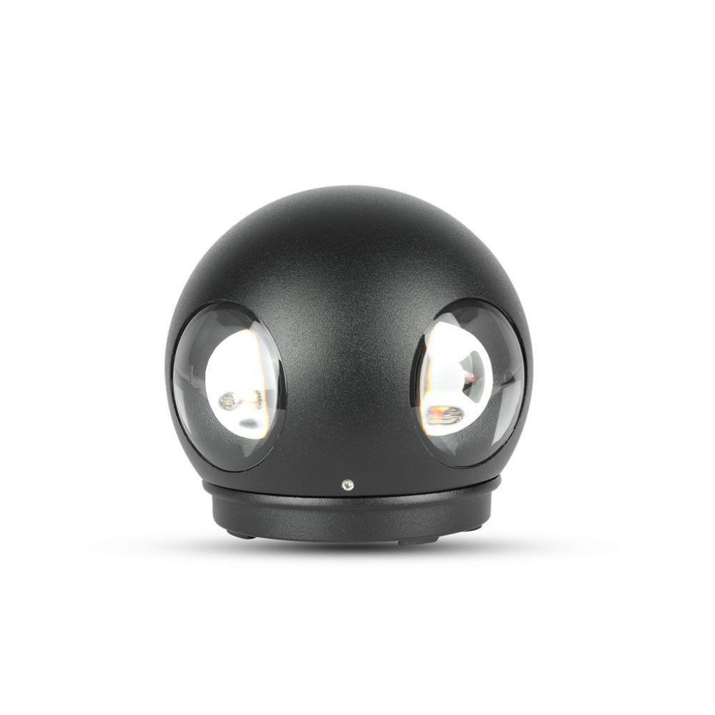 ¬[VZ17108] APLIQUE DE PARED LED 4W CUERPO NEGRO REDONDO IP65 4000K