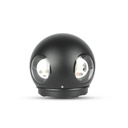 ¬[VZ17108] APLIQUE DE PARED LED 4W CUERPO NEGRO REDONDO IP65 4000K