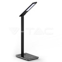 ¬[VZ17200] LÁMPARA DE MESA LED 5W CARGADOR INALÁMBRICO CUADRADO CUERPO NEGRO CCT