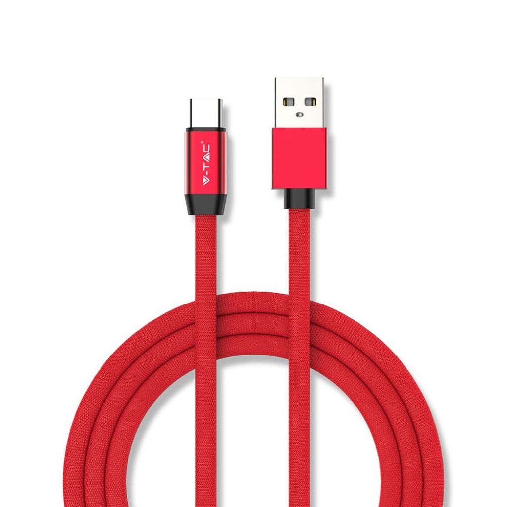 ¬[VZ17262] CABLE USB 1M. TIPO C ROJO RUBY SERIES