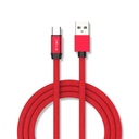 ¬[VZ17262] CABLE USB 1M. TIPO C ROJO RUBY SERIES