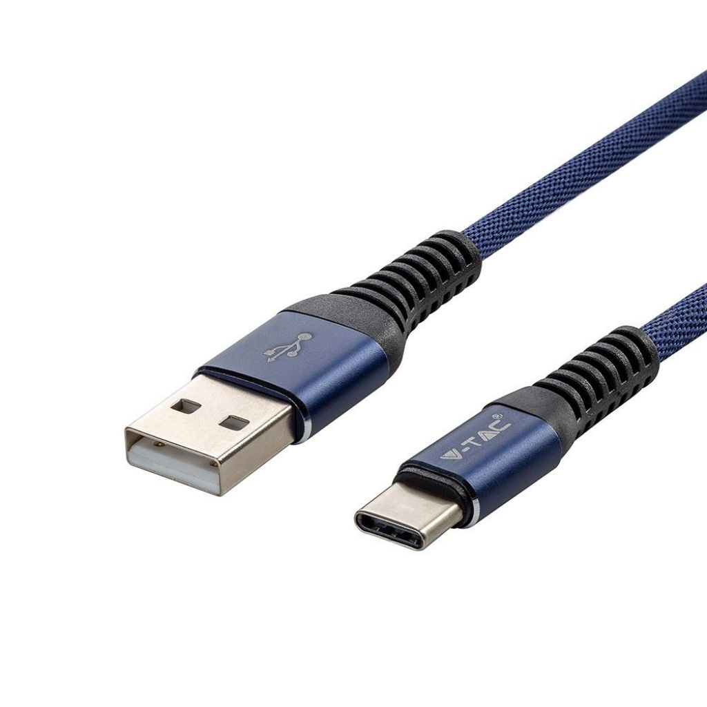 ¬[VZ17266] CABLE USB 1M. TIPO C AZUL GOLD SERIES