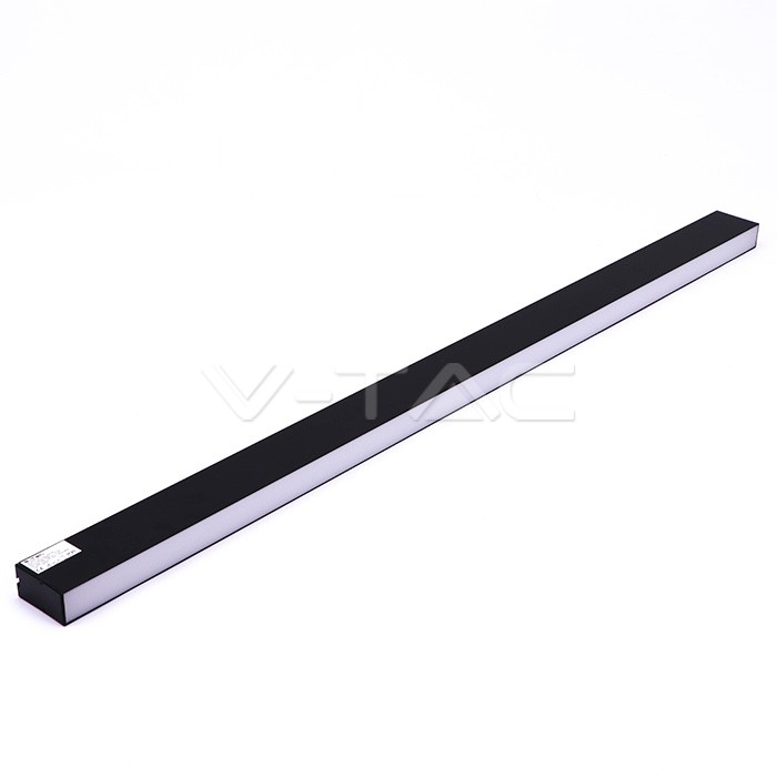 ¬[VZ1764] LÁMPARA LINEAL LED 40W CHIP SAMSUNG MONTAJE DE SUSPENCIÓN CUERPO NEGRO 3000K